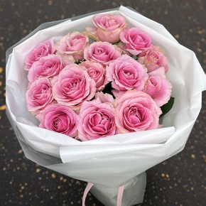 Букет из 15 пудровых роз (70 см) в Черноголовке