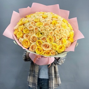 Букет "Май лайф" из 101 розы (50 см) в Черноголовке