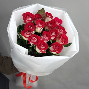 Букет из 15 рубиновых роз (70 см) в Черноголовке