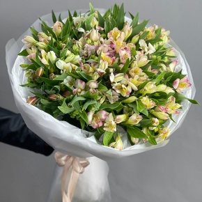 Букет "Зарина" из 37 альстромерий микс в Черноголовке