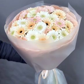 Букет "Гера" из 25 гербер в Черноголовке