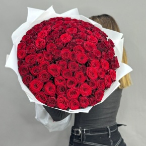 Букет 101 красная роза (60 см) в Черноголовке