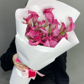 Монобукет из 21 каллы в Черноголовке