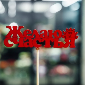 Топпер Желаю Счастья в Черноголовке