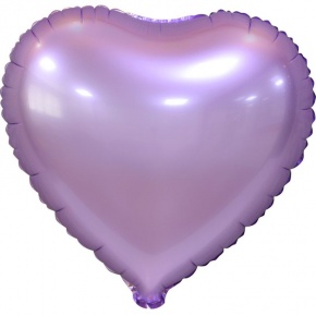Сердце сиреневое фольгированный шар с гелием (45 см) в Черноголовке