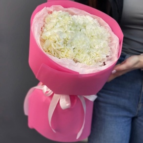 Букет "Гламур" из гортензии и диантусов в Черноголовке