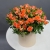 Композиция в шляпной коробке из оранжевых кустовых роз в Черноголовке Композиция в шляпной коробке из оранжевых кустовых роз в Черноголовке