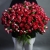 Букет из 51 кустовой рубиновой розы (50 см) в Черноголовке