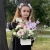 Композиция с георгинами на 1 сентября в белом ящике в Черноголовке Композиция с георгинами на 1 сентября в белом ящике в Черноголовке