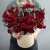 Композиция в шляпной коробке "Амур" из кустовых пионовидных роз в Черноголовке Композиция в шляпной коробке "Амур" из кустовых пионовидных роз в Черноголовке