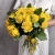 Букет из 25 лимонных роз с рускусом (40 см) в Черноголовке Букет из 25 лимонных роз с рускусом (40 см) в Черноголовке