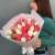 Букет из 25 кораллово-белых тюльпанов в Черноголовке