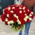 Букет 151 роза красный и белый микс (60 см) в Черноголовке Букет 151 роза красный и белый микс (60 см) в Черноголовке