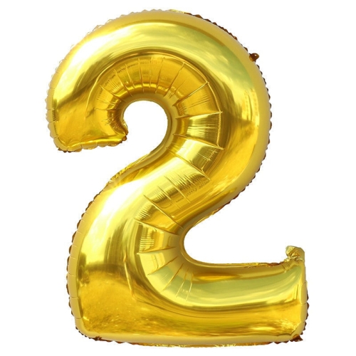 Шар гелиевый цифра 2 (40х102 см) в Черноголовке