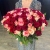 Букет 151 роза красный микс (50 см) в Черноголовке