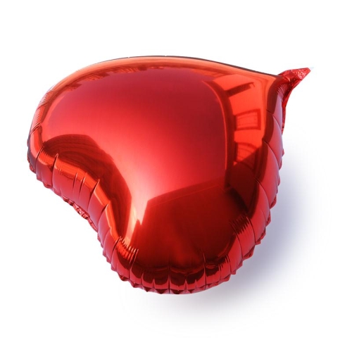 Сердце красное фольгированный шар с гелием (45 см) в Черноголовке